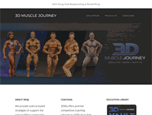 Tablet Screenshot of 3dmusclejourney.com